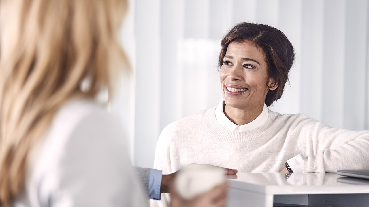 female employee at the office