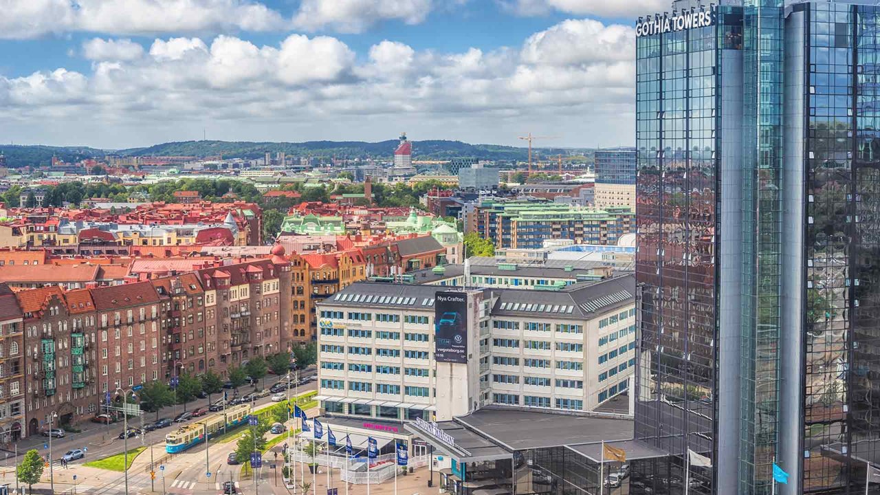 view from Gothia towers,Mässansgata Gothenburg