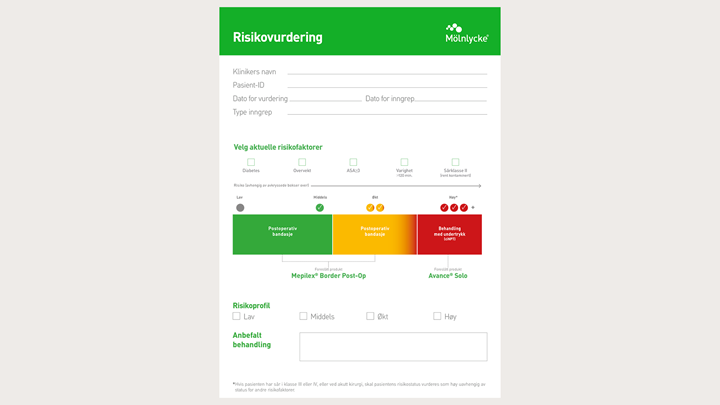 Skjema for risikovurdering